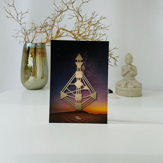 Human Design Bodygraph Postkartenset Sternenhimmel Wüste kaufen in Human Design Shop
